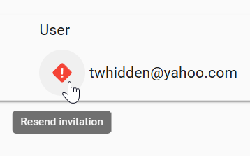 Invite status indicators (resend)