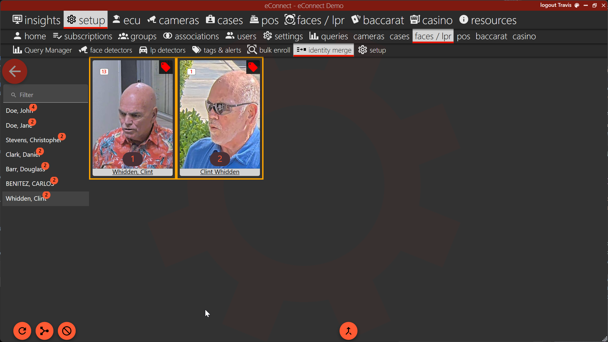 Face Merge by Same Names