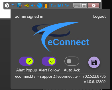Alert Options