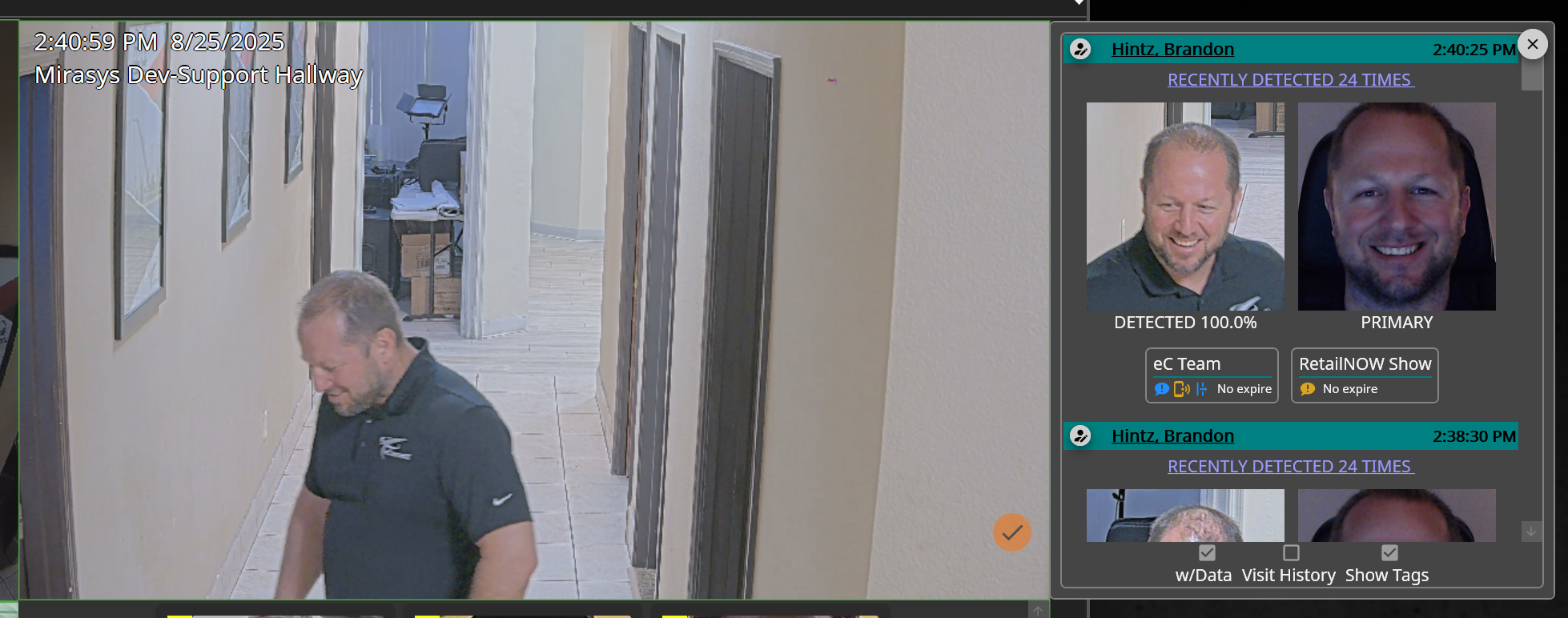 Live And Synced Playback Data