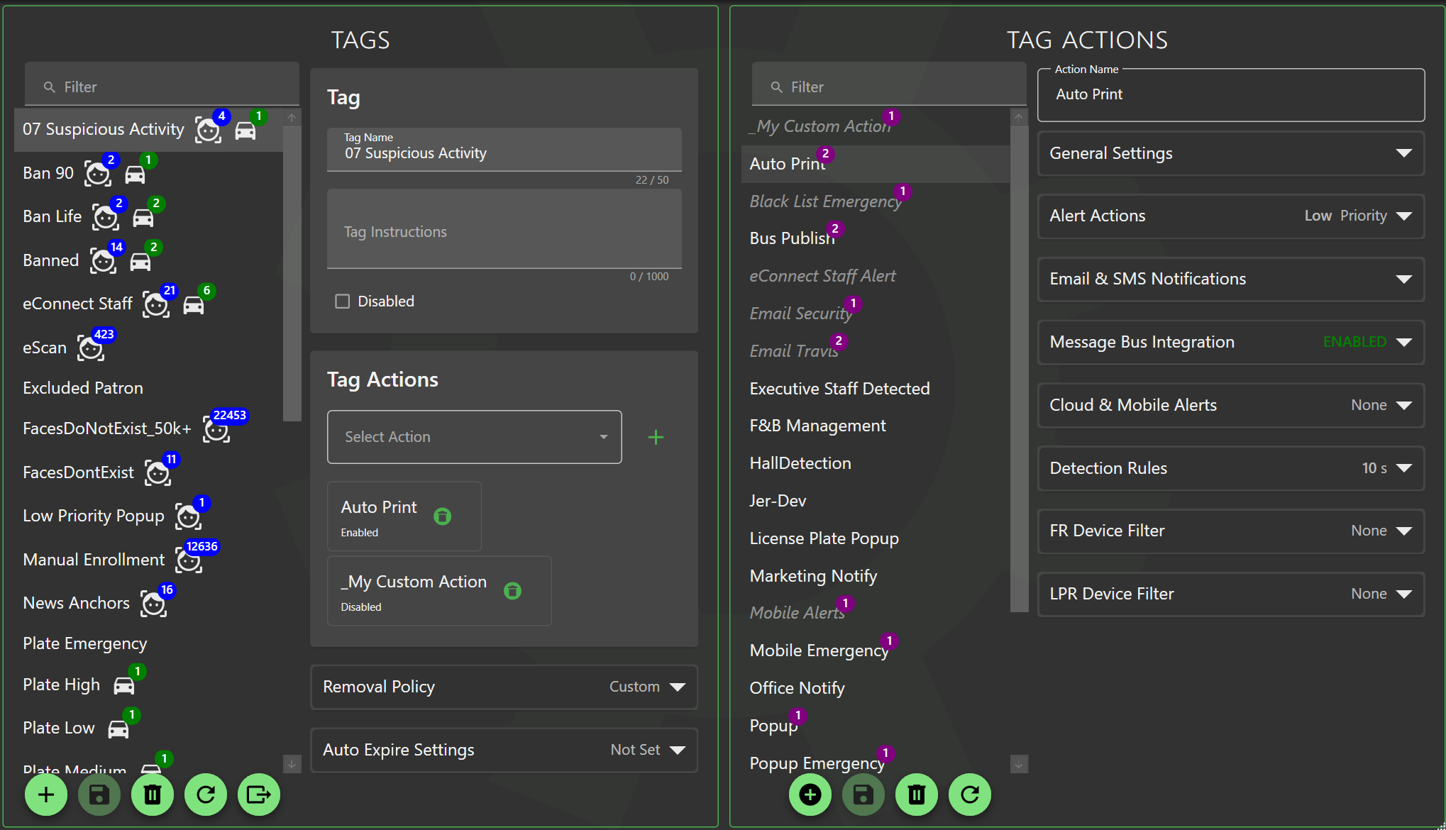 Tags and Action UI Refresh
